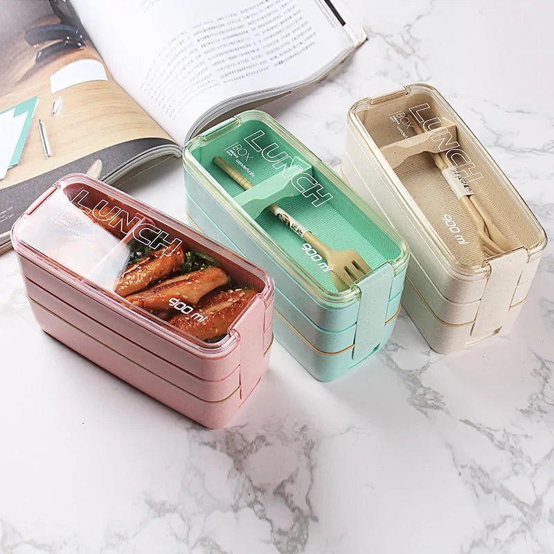 Wheat Straw Lunch Box Set