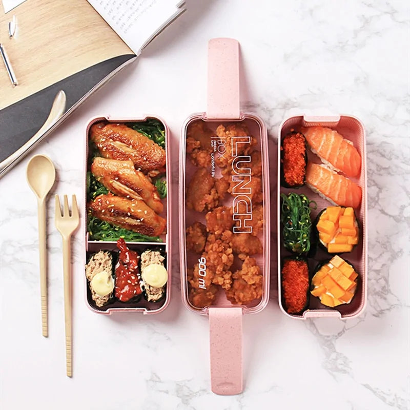 Wheat Straw Lunch Box Set
