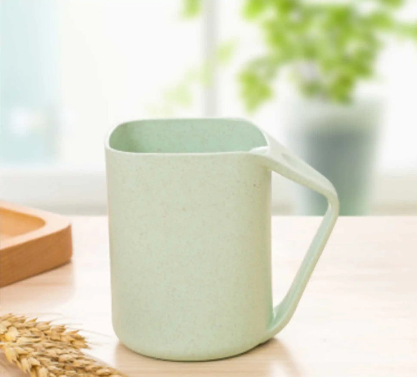 Wheat Straw Square Toothbrush Cup