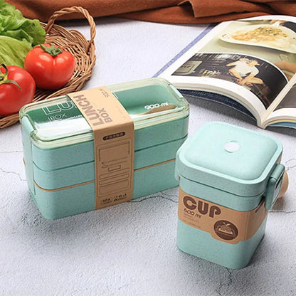 Wheat Straw Lunch Box Set