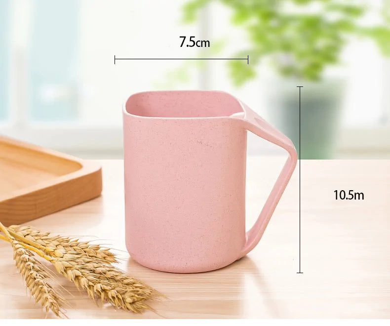 Wheat Straw Square Toothbrush Cup